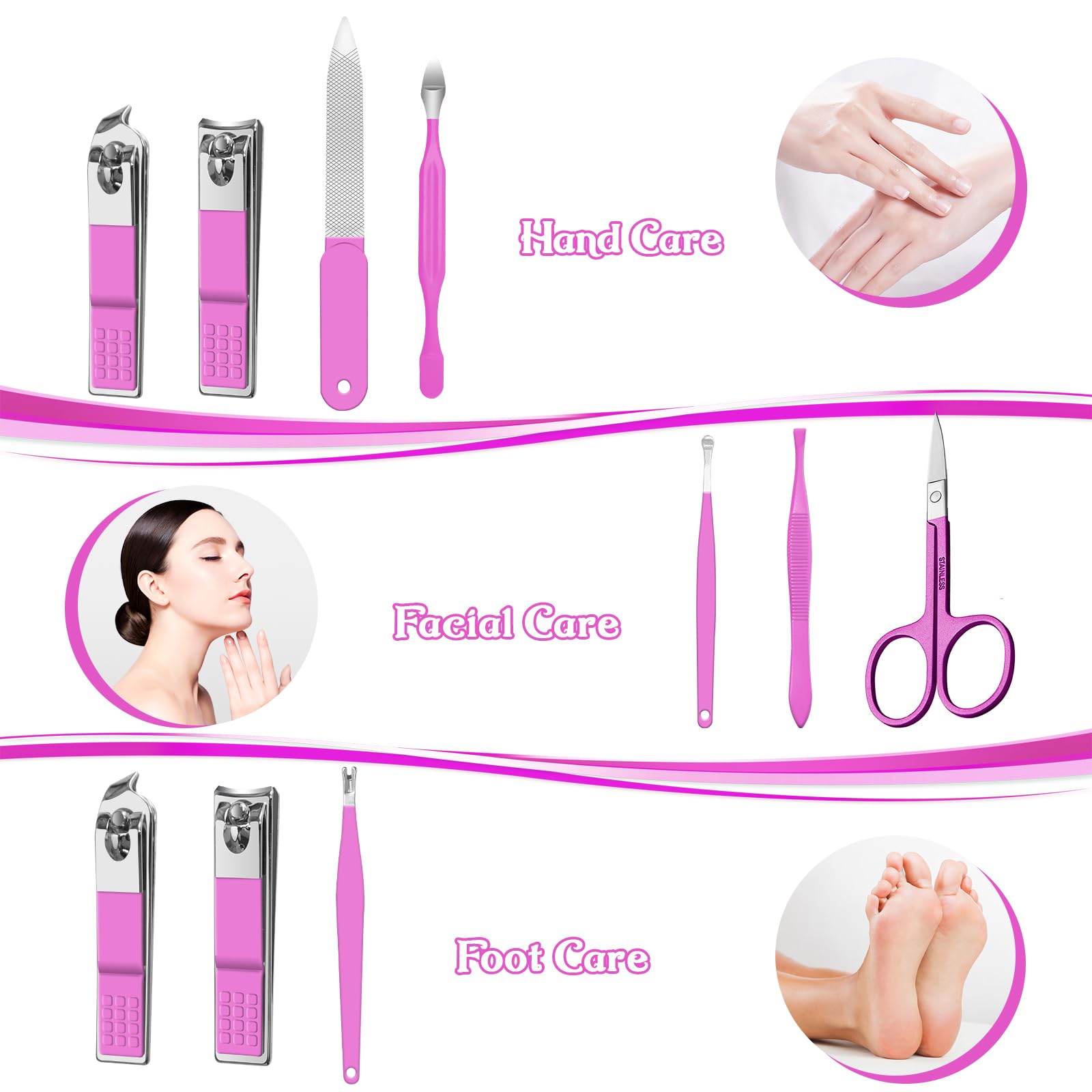 RedFlow coupe-ongles 8 en 1 portable, précis pour ongles nets partout.