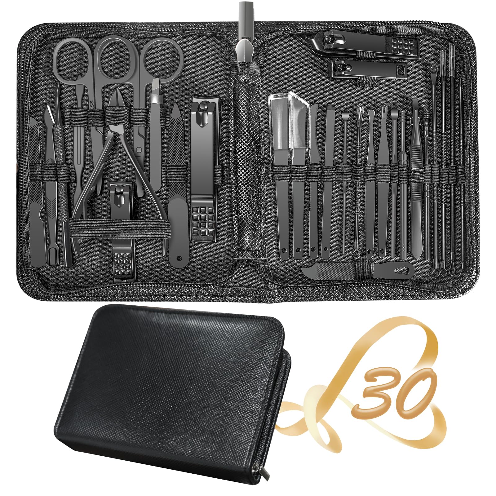 RedFlow ensemble 30 en 1 dans un étui en cuir, rangement pratique