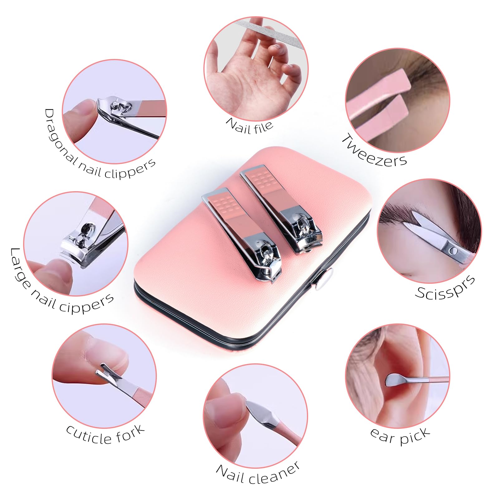 RedFlow Kit voyage manicure: trousse compacte prête pour les déplacements.