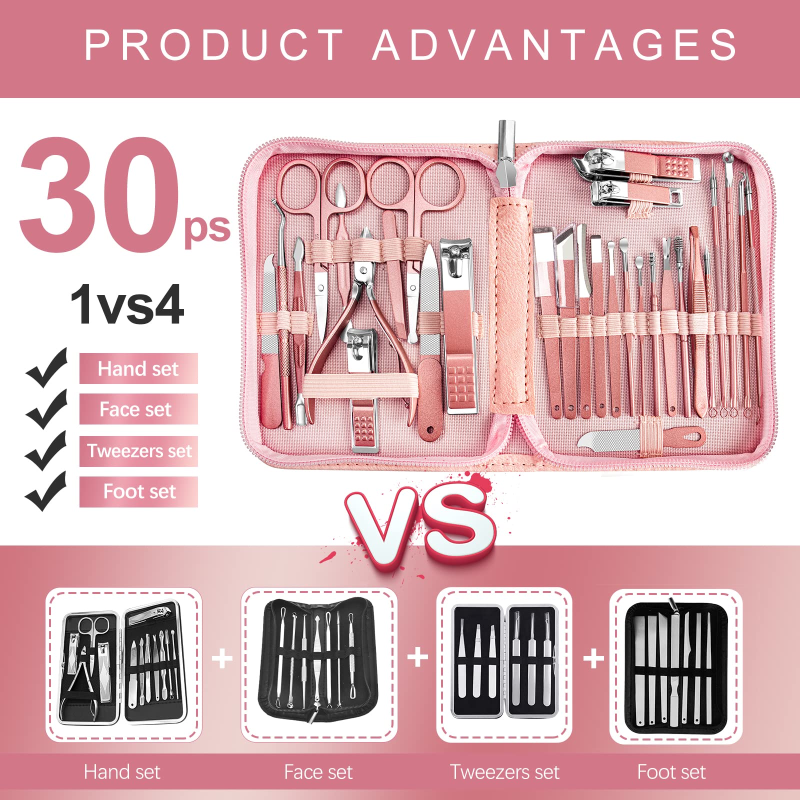 RedFlow outils ongles acier carbone, durables et précis.