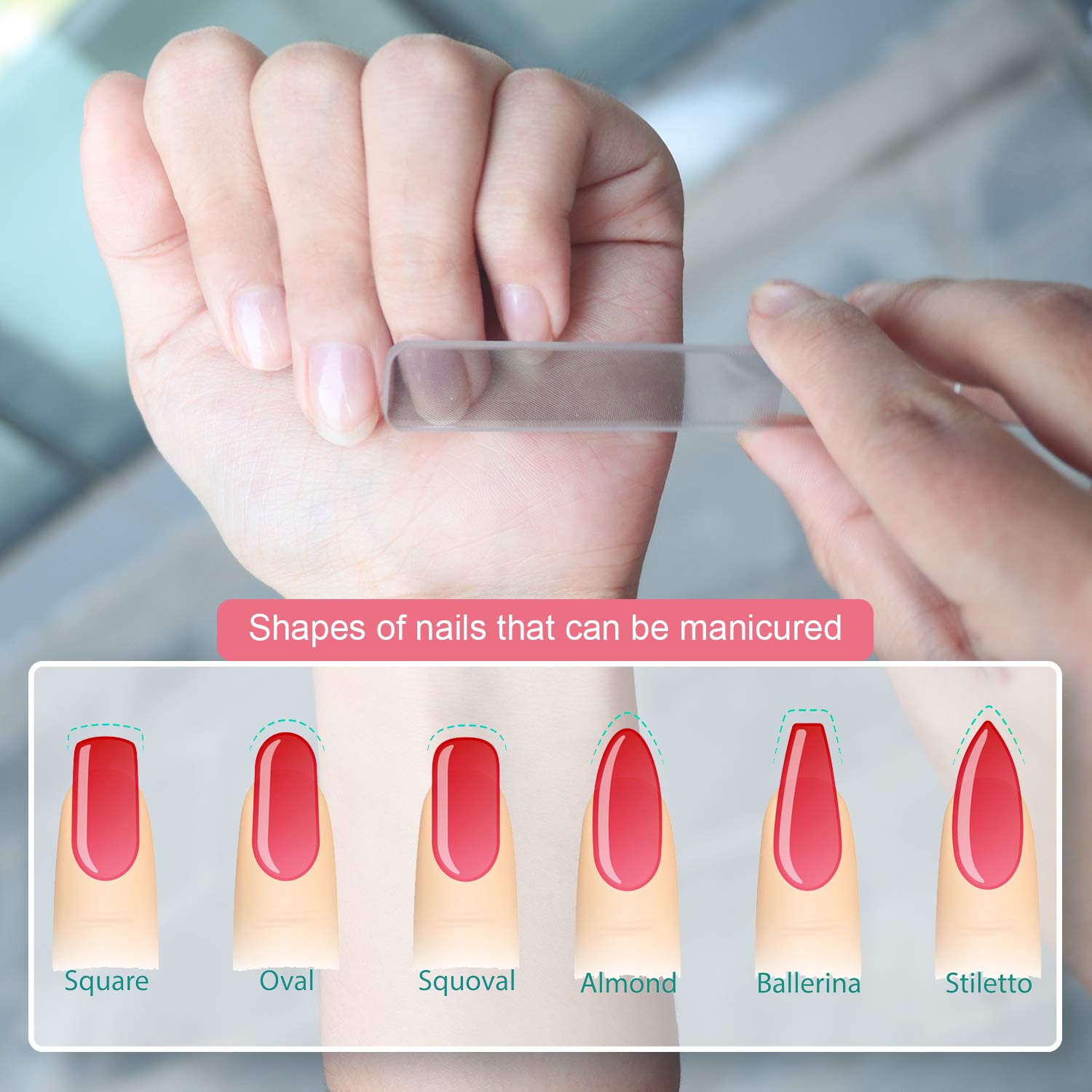 RedFlow verre nano adapté aux ongles naturels et artificiels