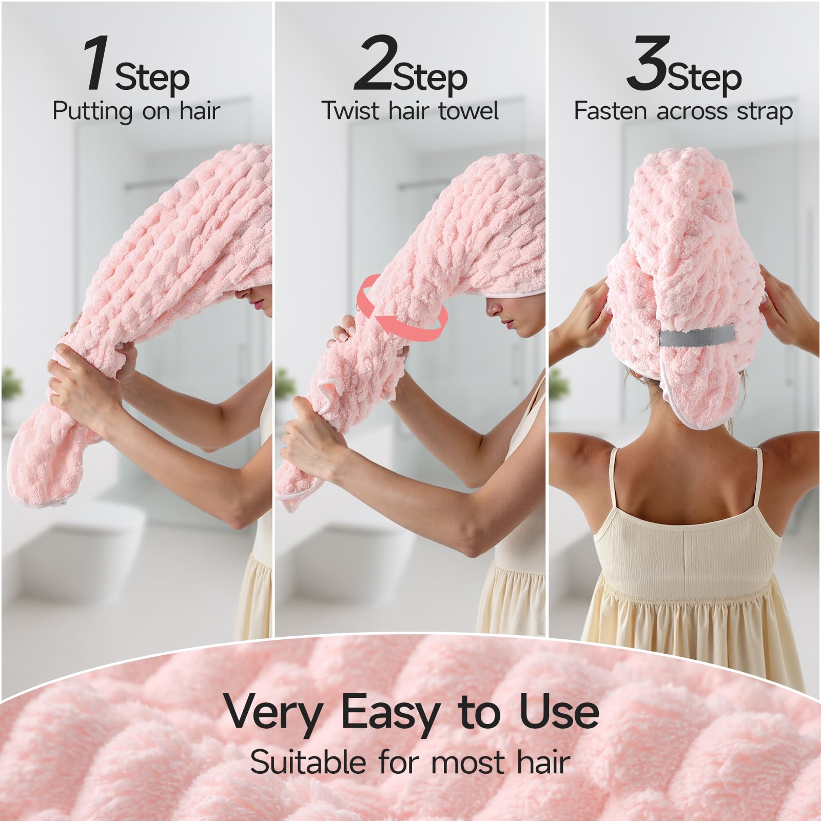 REDKISS douceur microfibre nuage pour boucles protégées.