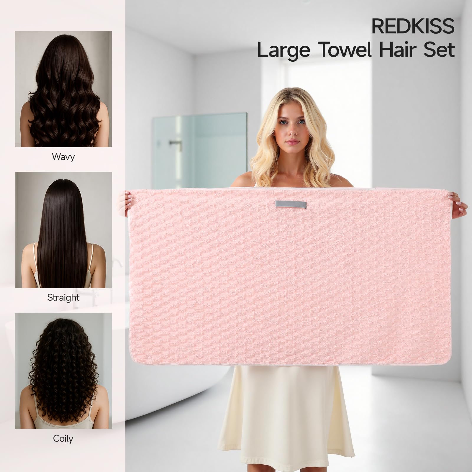 REDKISS microfibre absorption rapide pour un séchage efficace.