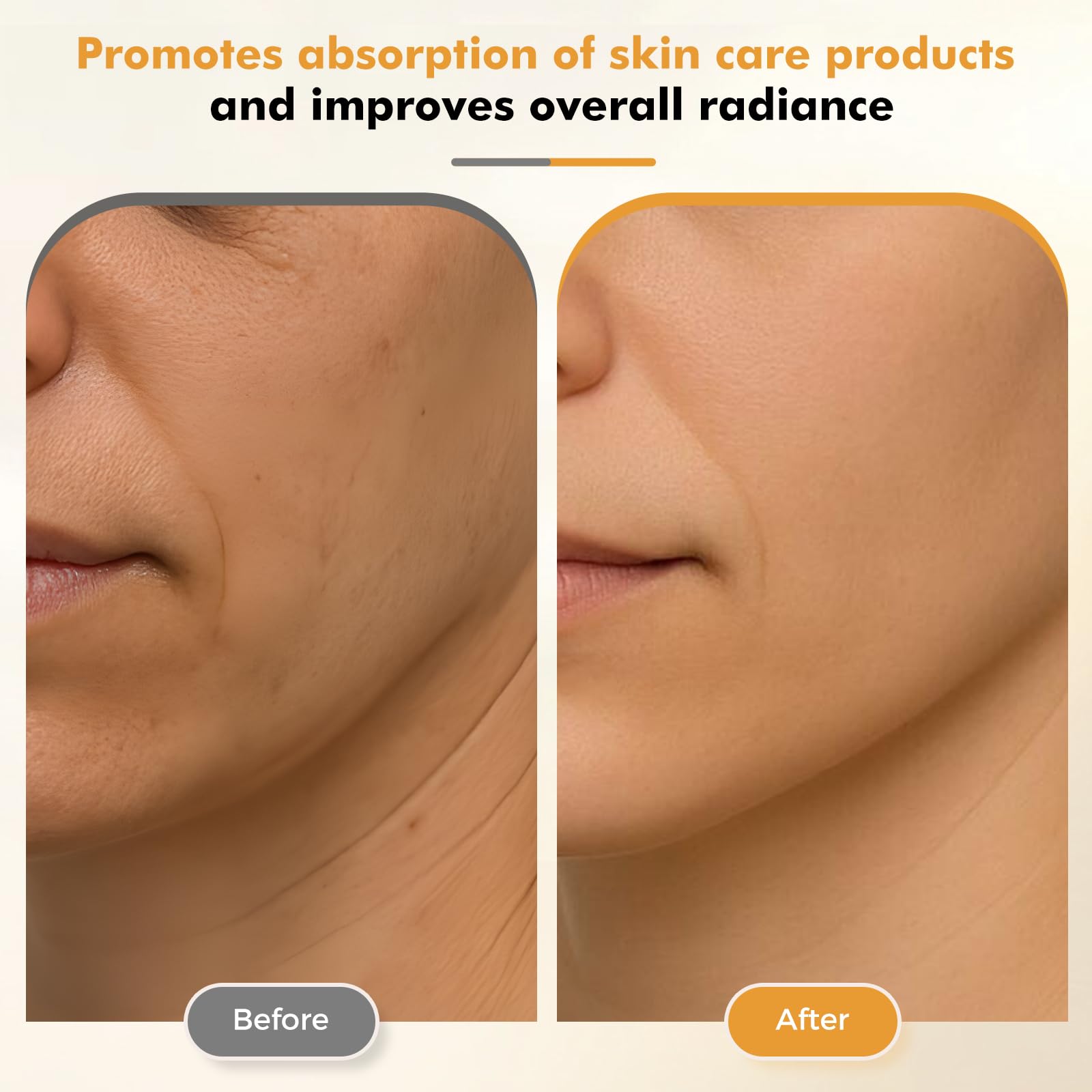 RedLOOK application-creme-yeux absorption optimisée grâce à l'appareil.