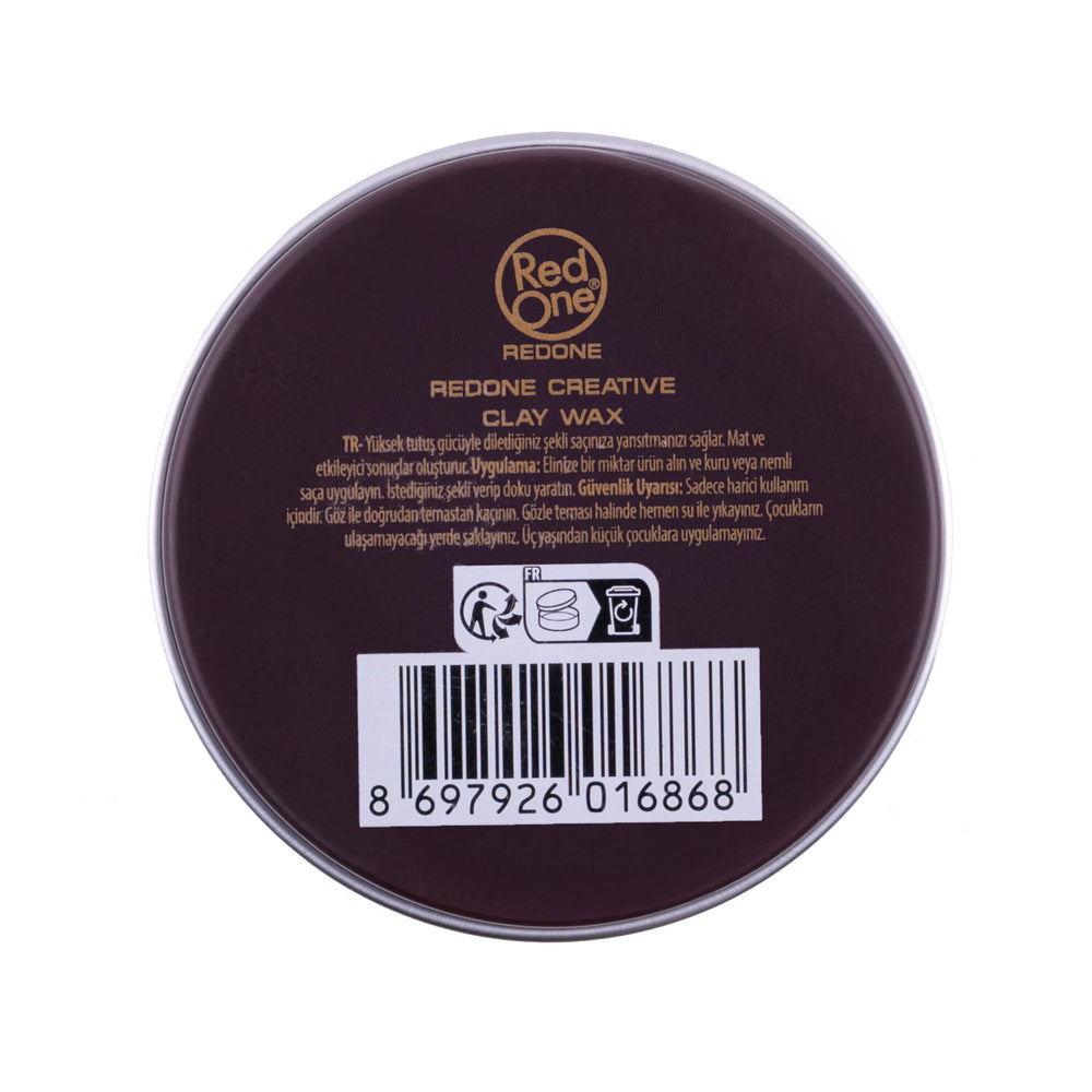 Redone Creative Clay Wax argile-minérale formulation, texture naturelle et contrôle.