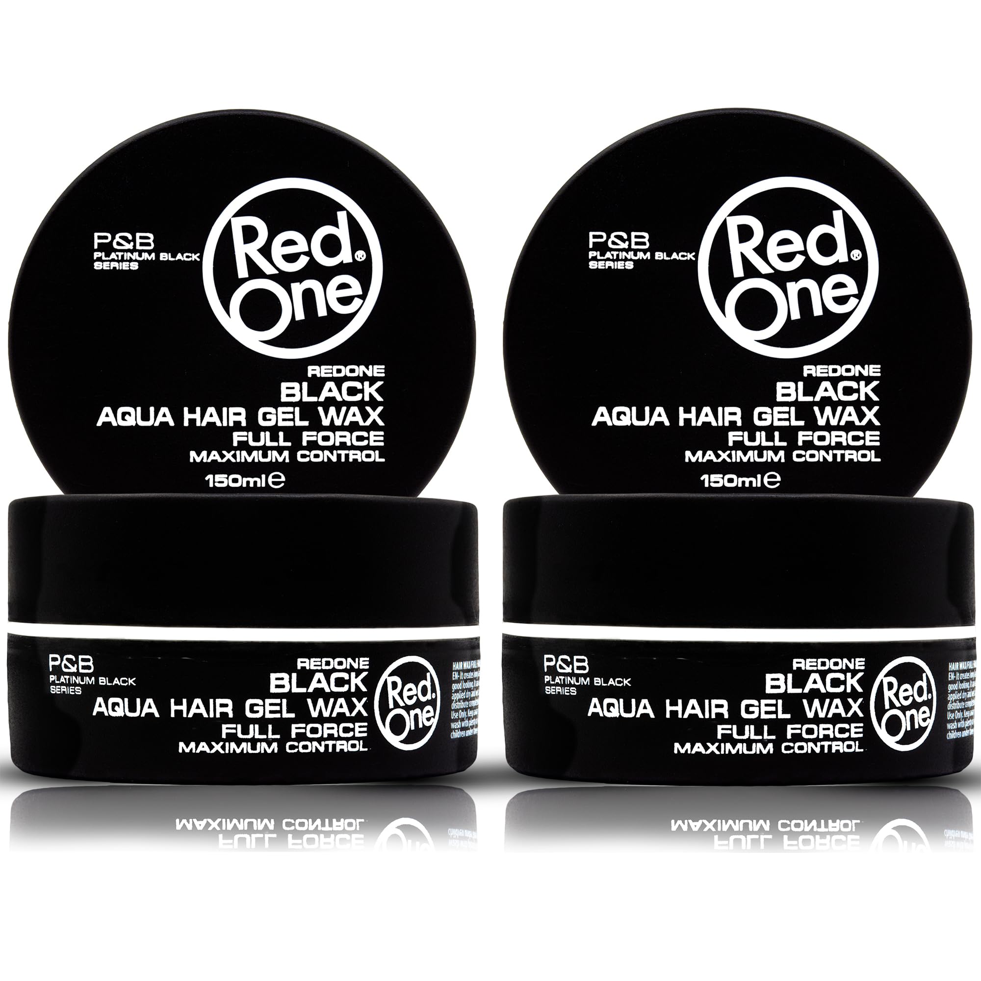 Cire Redone Cheveux Noir – pack de 2, tenue forte et brillance élevée.