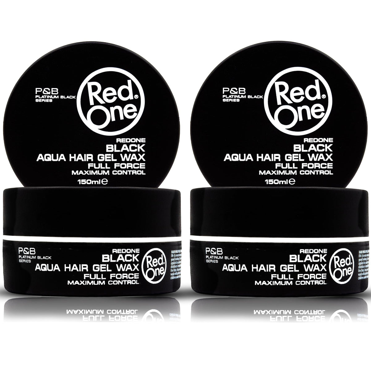 Cire Redone Cheveux Noir – pack de 2, tenue forte et brillance élevée.
