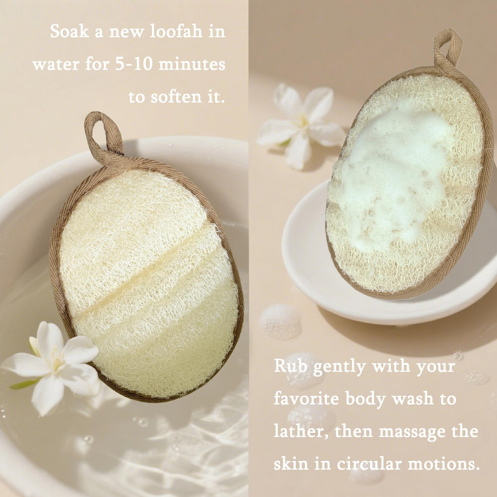 ReedChacha Luffa sèche rapidement, hygiène facilitée entre chaque douche.