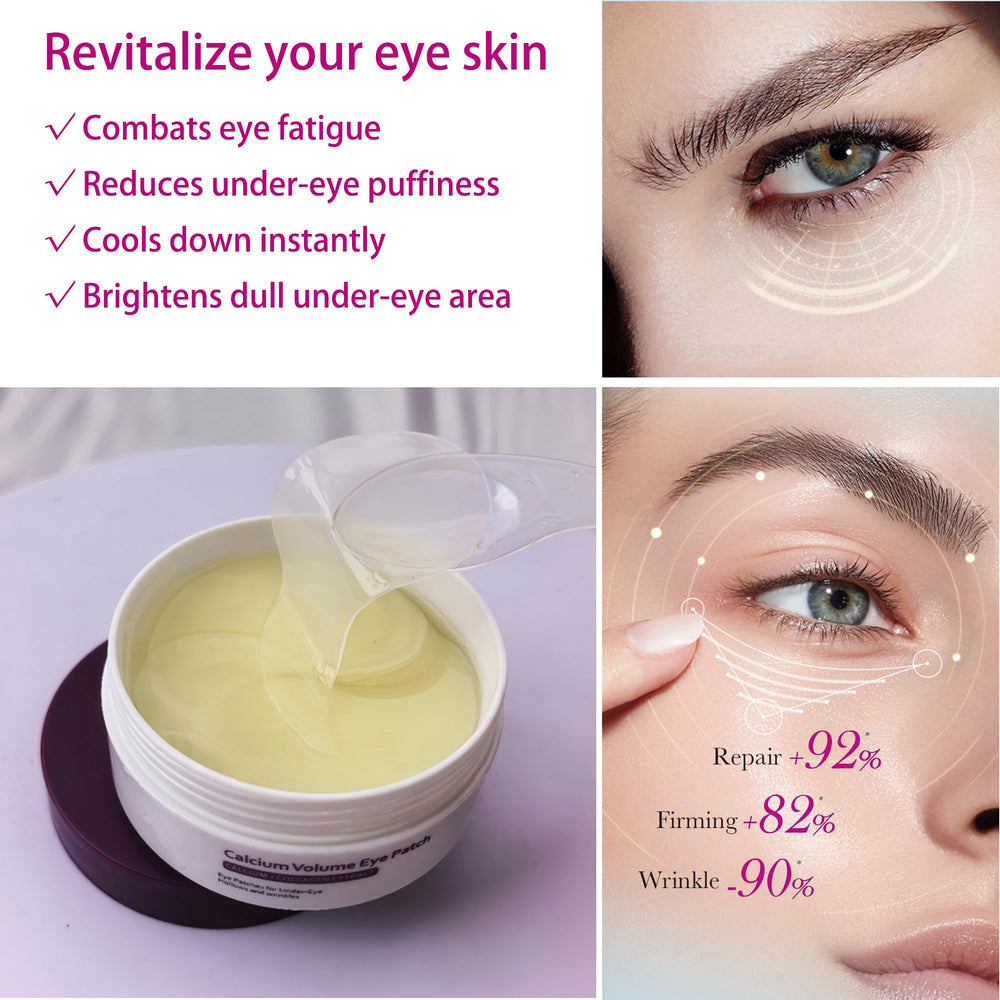Patchs yeux Reepic Cosmer en place sur le contour pour absorption ciblée.