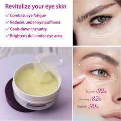 Patchs yeux Reepic Cosmer en place sur le contour pour absorption ciblée.
