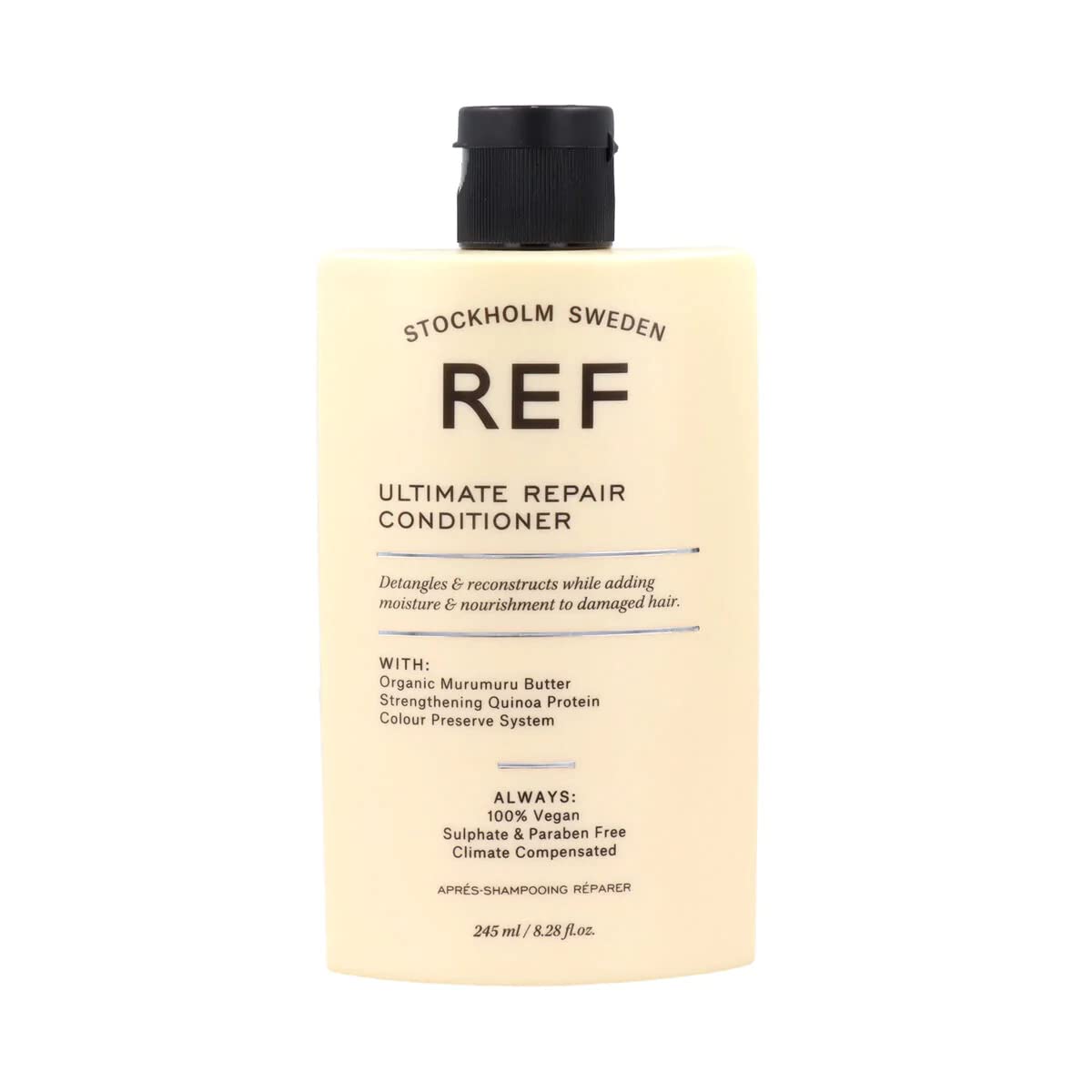 REF Conditionneur Ultime Réparation, bouteille, nourrit et démêle les cheveux.