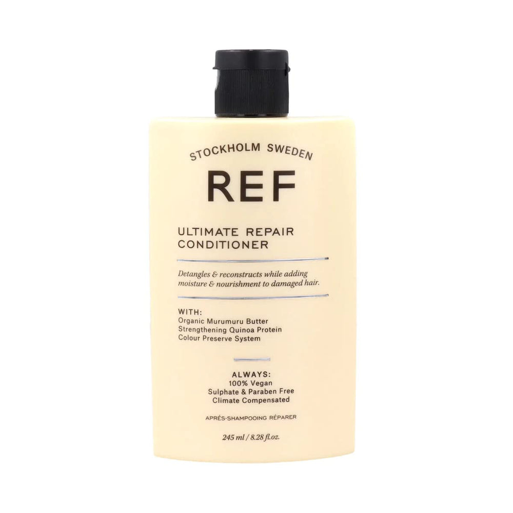 REF Conditionneur Ultime Réparation, bouteille, nourrit et démêle les cheveux.