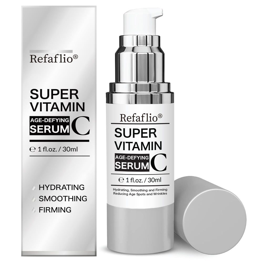 Refaflio sérum vitamine C – boîte élégante, soin antioxydant pour le visage.