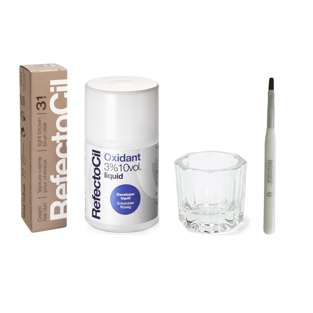 Kit Refectocil brun clair 3.1 prêt à l'emploi pour une couleur naturelle
