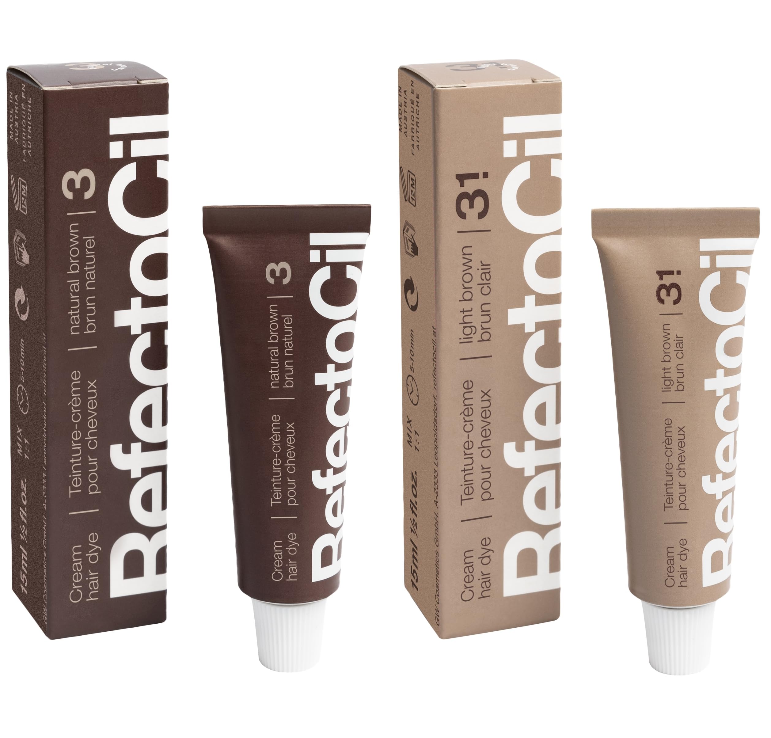 Refectocil Crème Teinture No.3 Marron Naturel — couleur naturelle et durable.