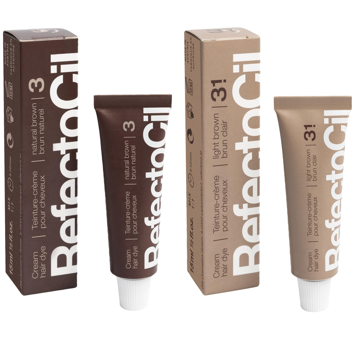 Refectocil Crème Teinture No.3 Marron Naturel — couleur naturelle et durable.