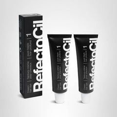 Refectocil N° 1 Noir Pur — tube de teinture noir profond, aspect naturel.