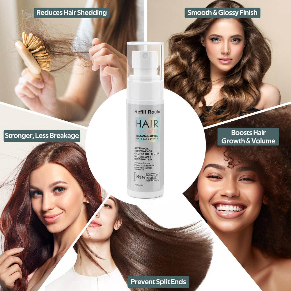 Refill Route huile Batana biotine: revitalise les cheveux