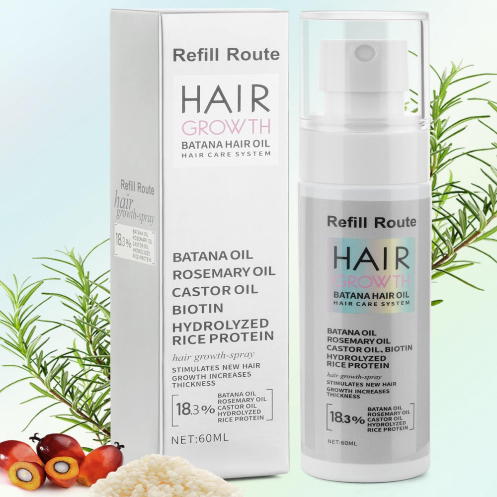 Refill Route spray Batana: absorption rapide sans gras