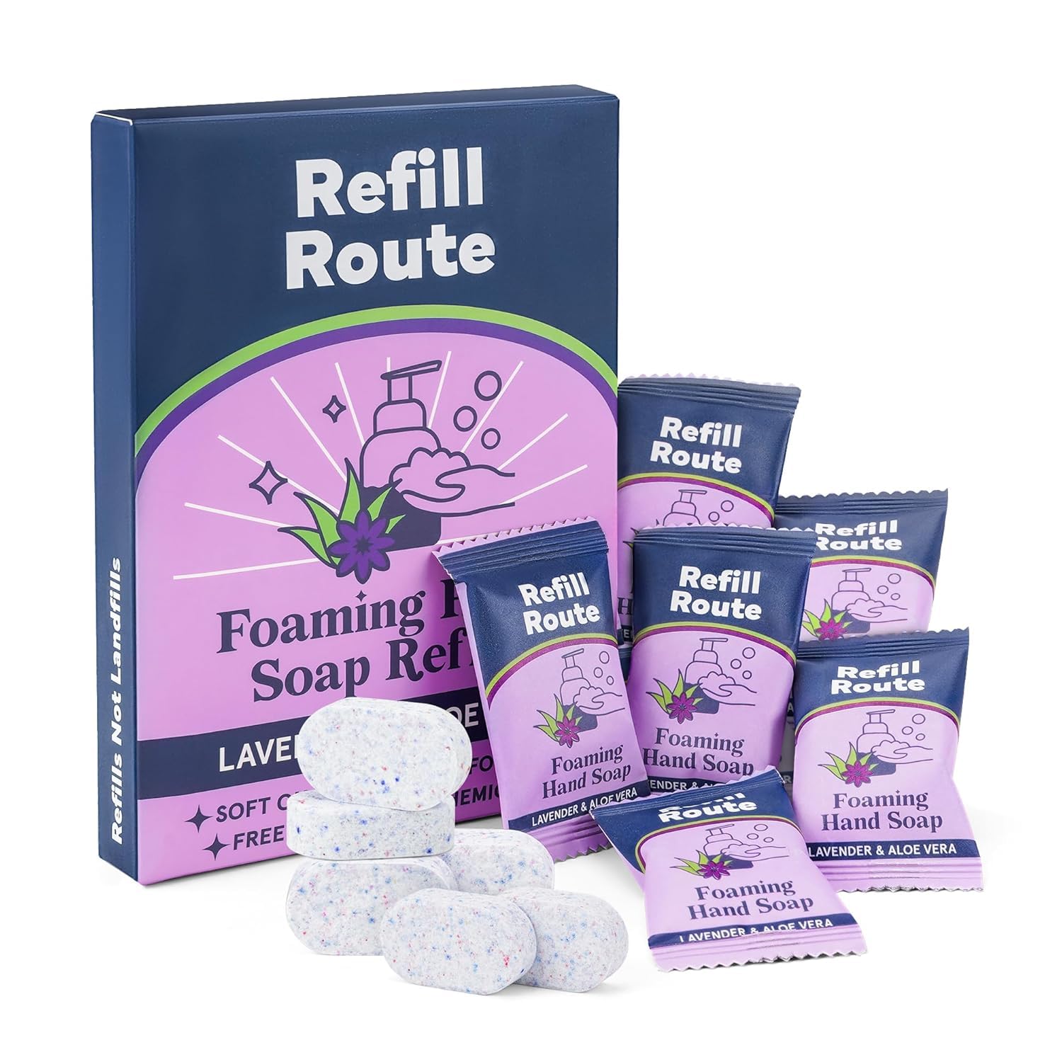 Tablette Refill Route lavande vegan et sans cruauté envers les animaux