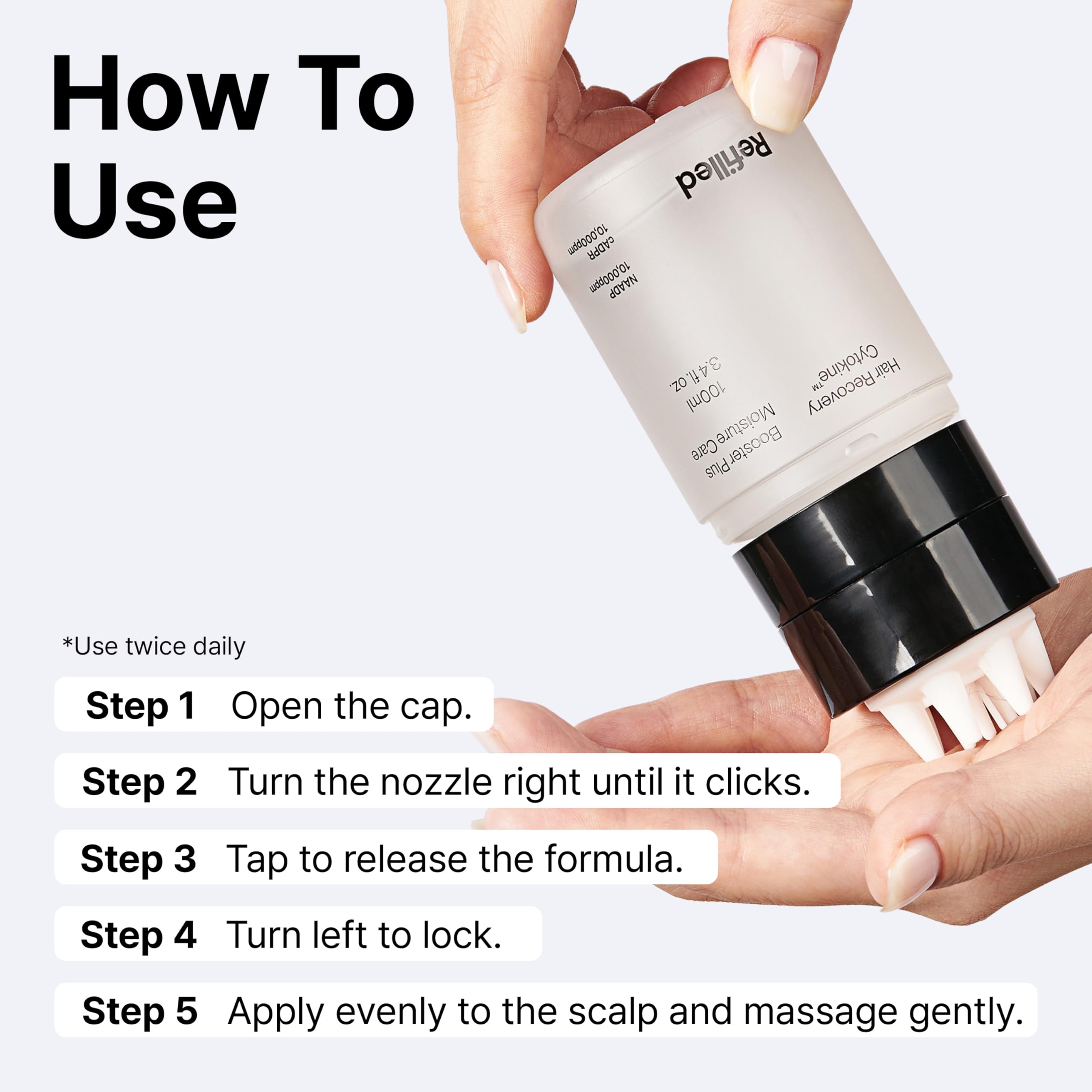 Refilled Booster Plus Moisture – régénération visible après 2 à 4 semaines