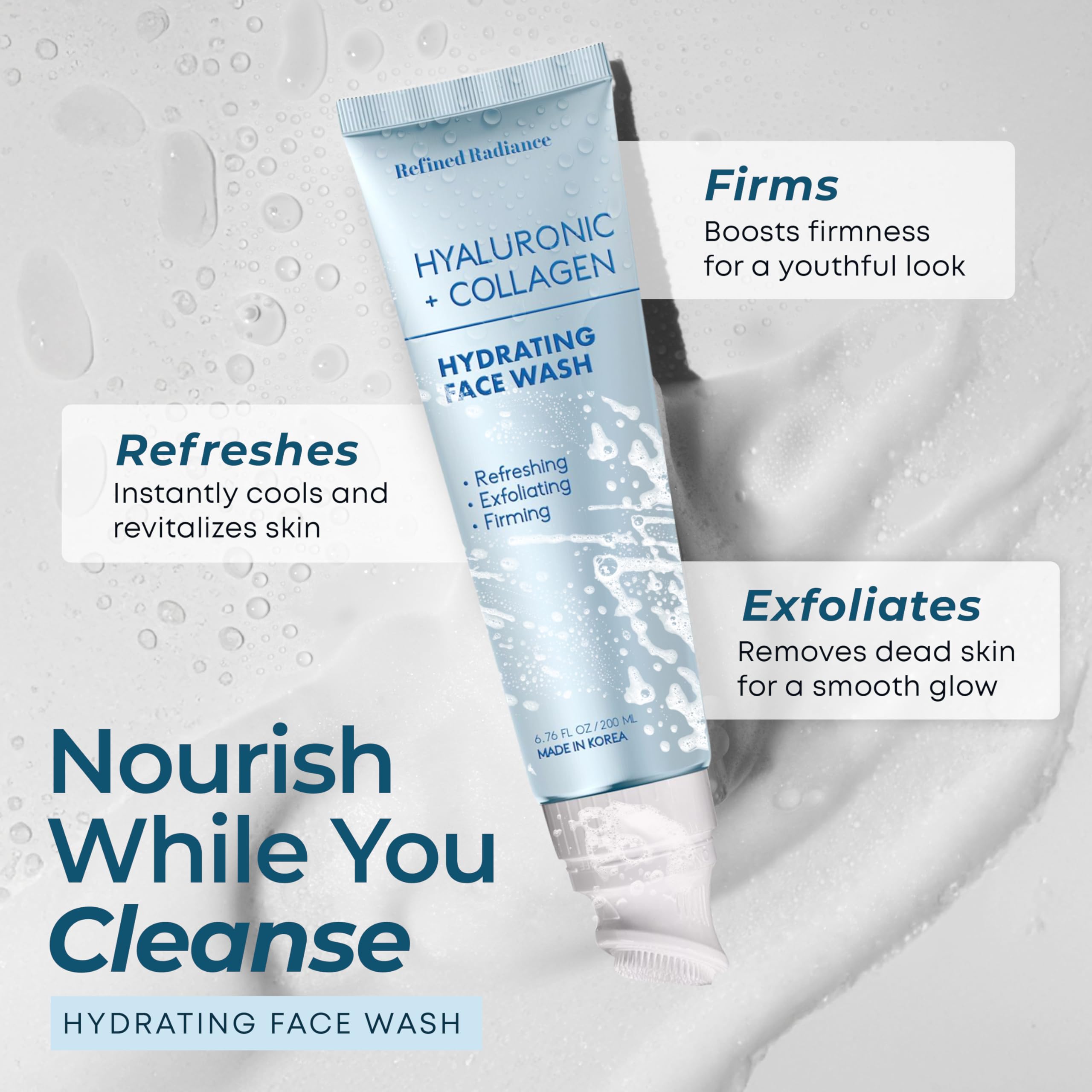 Refined Radiance – Acide hyaluronique pour hydrater durablement.
