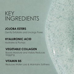 REFLEKT 1: texture exfoliante légère pour peau lisse après lavage.