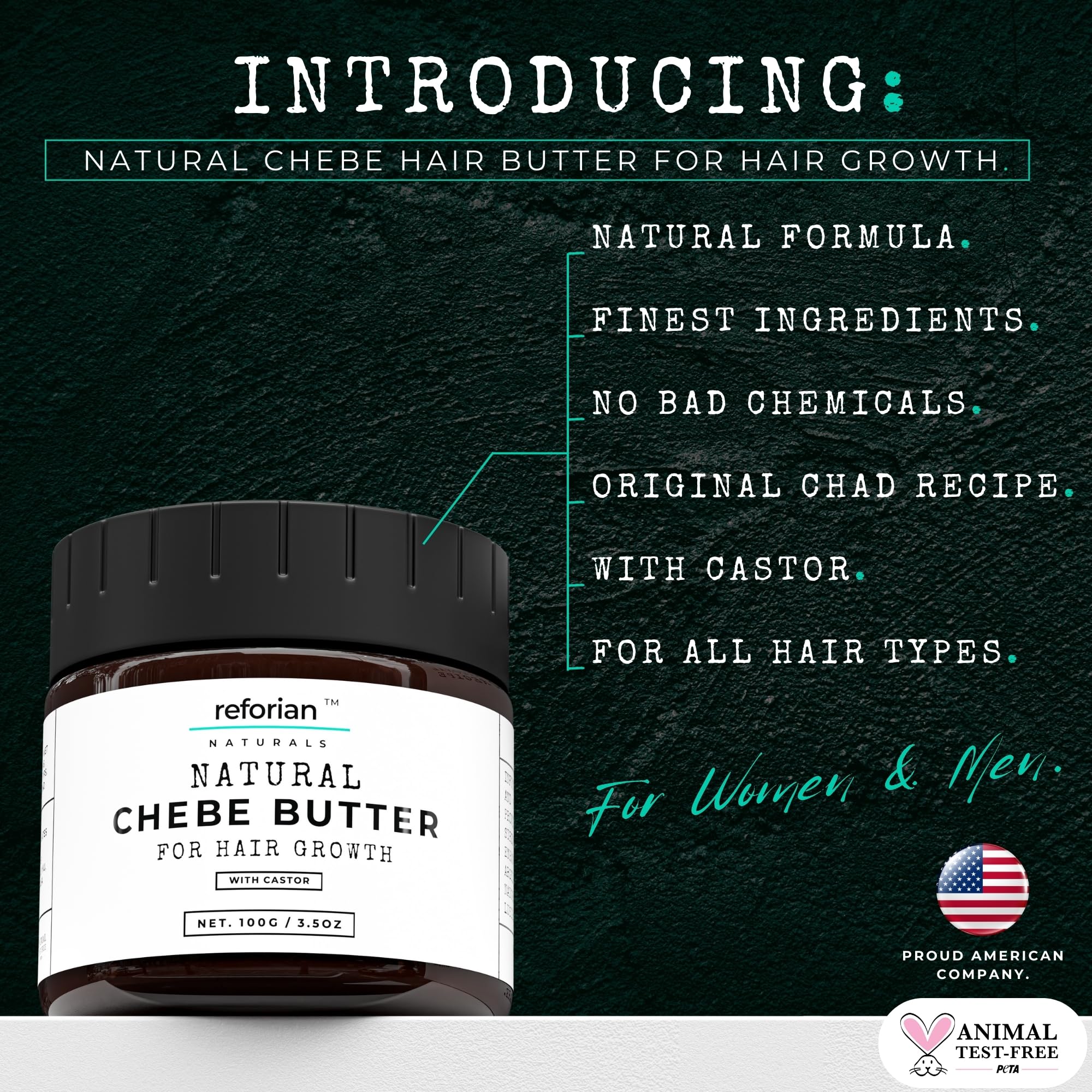 REFO­RIAN Beurre Chebe – texture crème pour cheveux doux