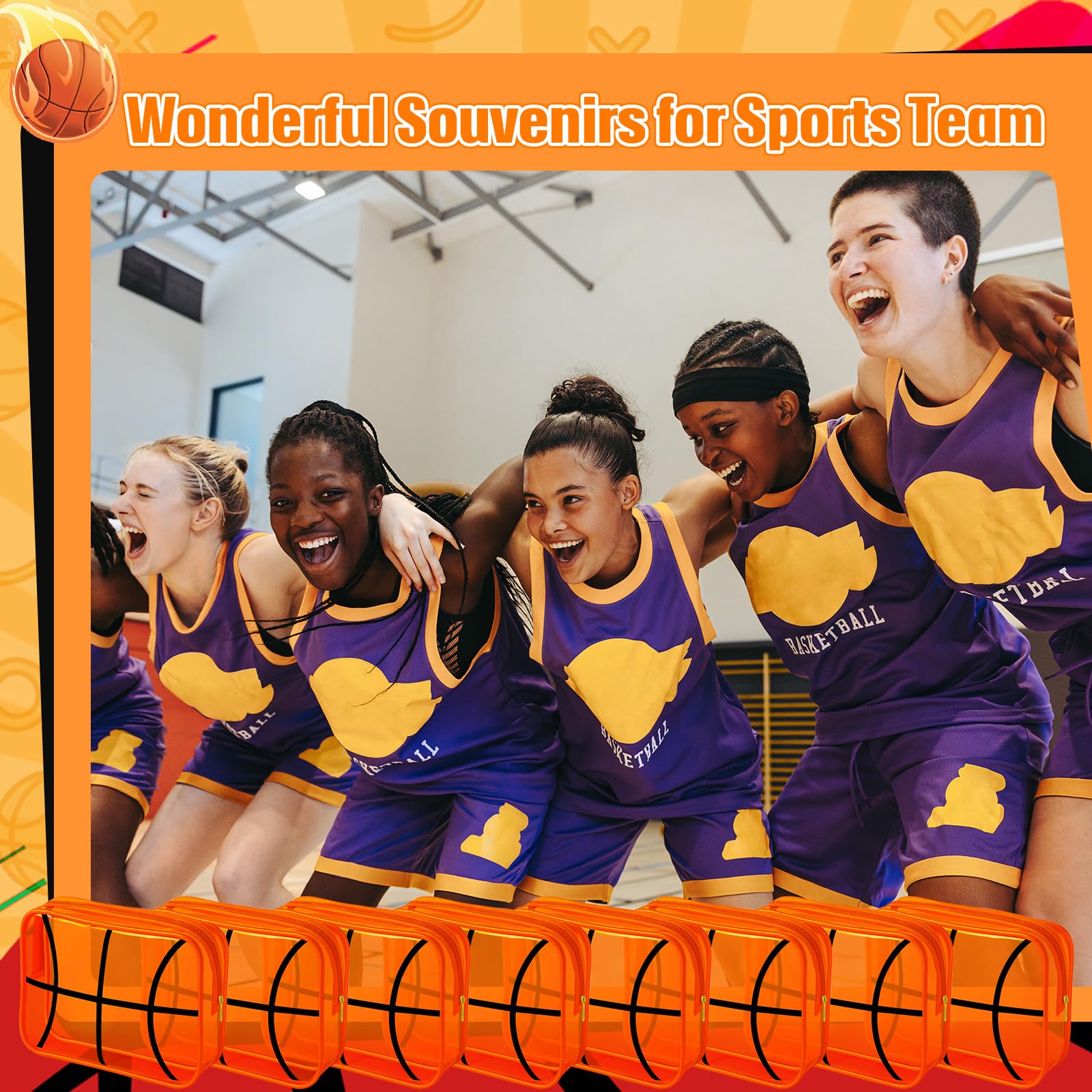 Reginary cadeau entraineur seniors basket-ball transparente : idéal comme present d'équipe.