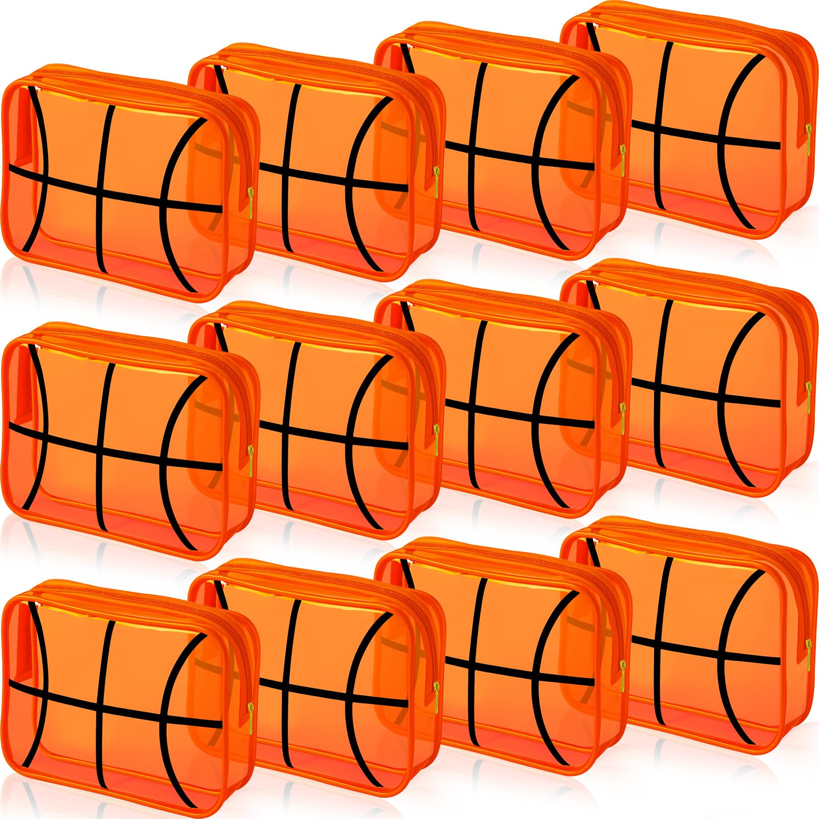 Reginary trousse basket-ball transparent : rangement clair pour maquillage lors des déplacements.