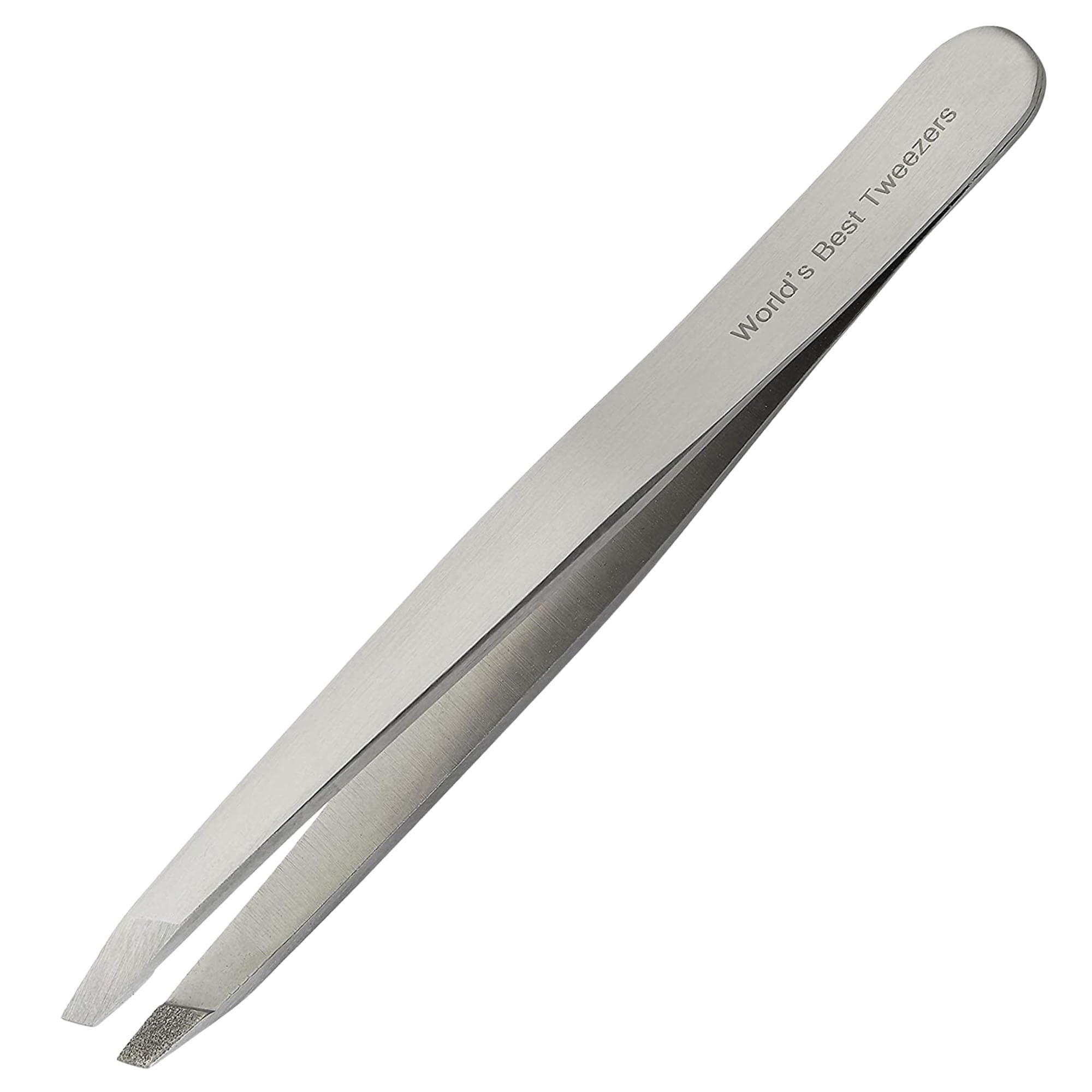 Pince à épiler Regine Switzerland avec pointe-slante-diamant, précision idéale pour les sourcils.