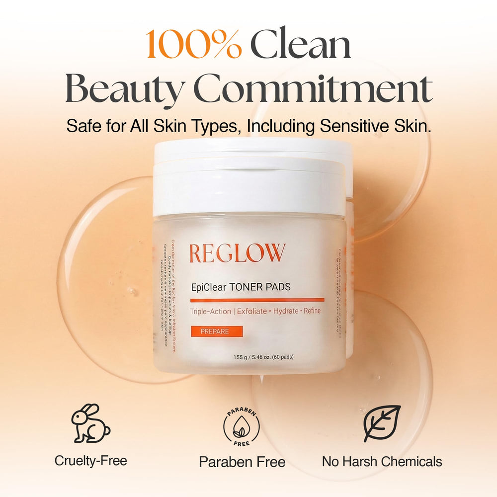 Emballage pratique ReGlow Epiclear, parfait pour la routine soin.