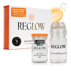 Système ReGlow micro-infusion visage en action pour le soin du teint.