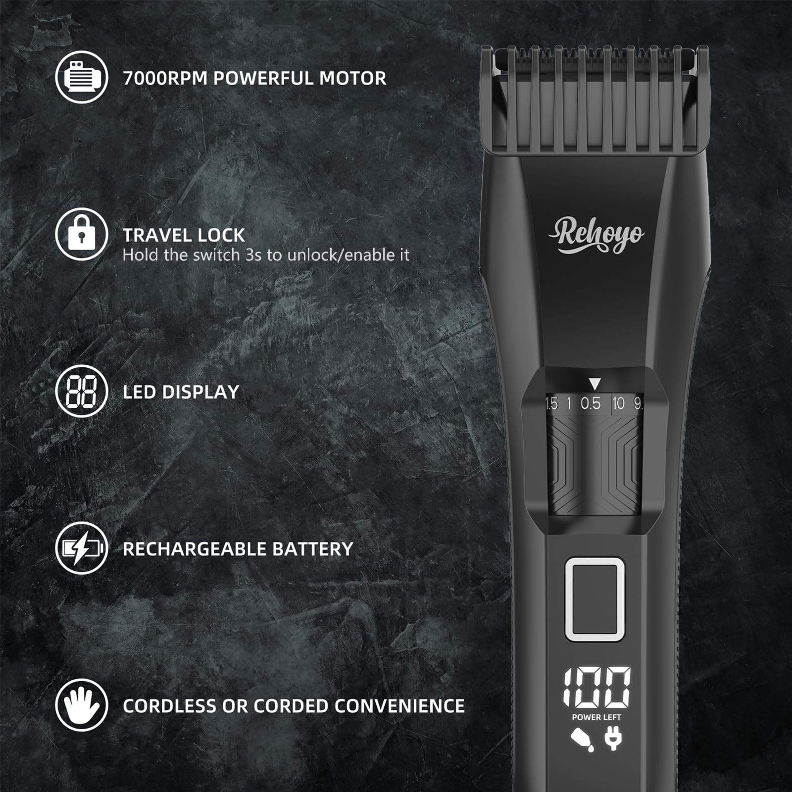 Lames en acier inoxydable REHOYO pour coupes nettes et durables.