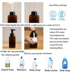 Bouteille en PETG ambrée rejomiik 450 ml, durable et sûre.