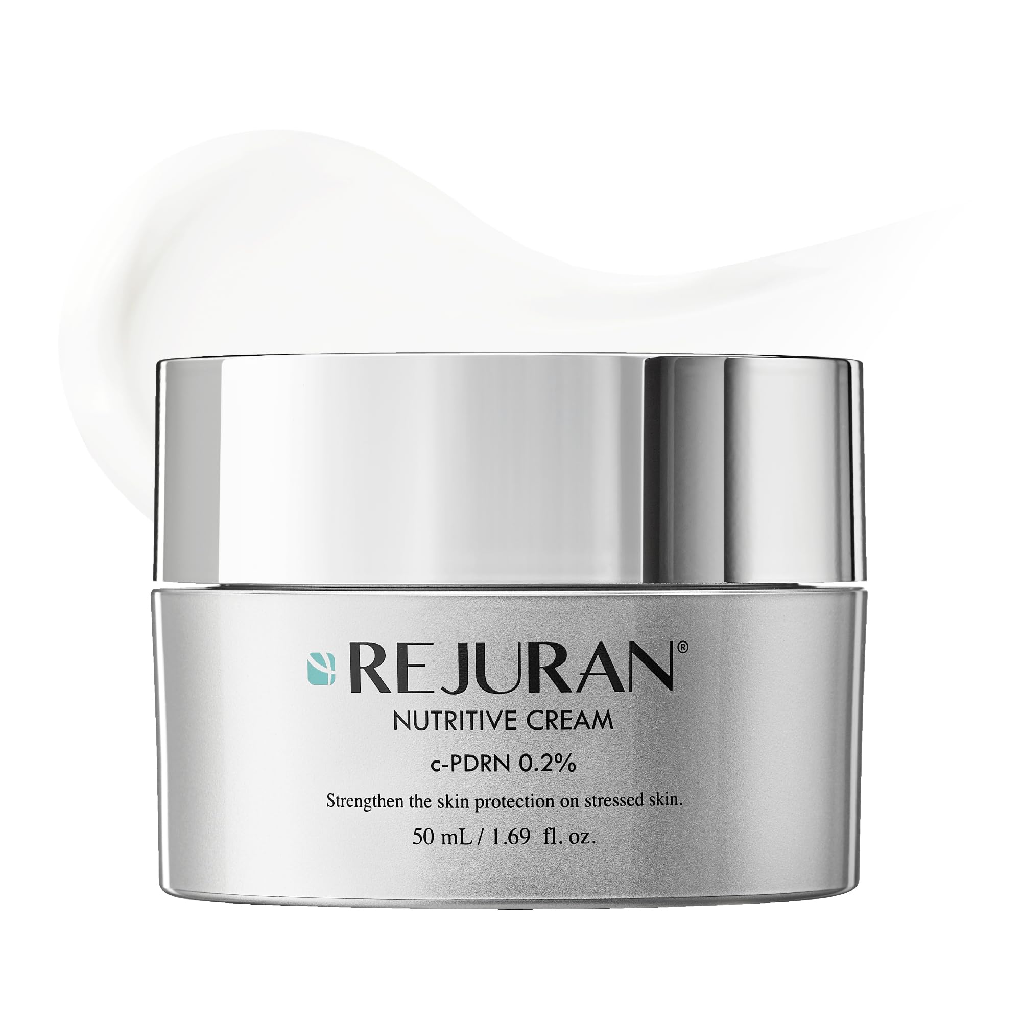 Crème Nutritive REJURAN dans un pot, hydratation durable.