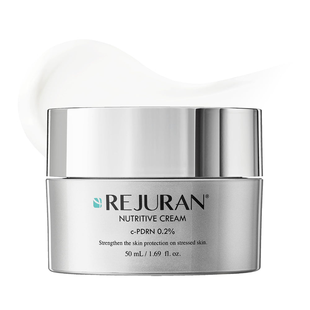 Crème Nutritive REJURAN dans un pot, hydratation durable.