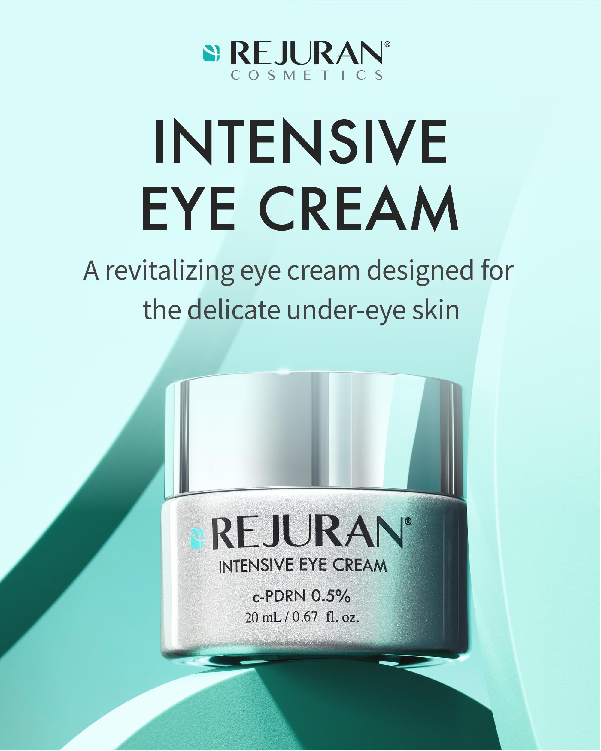 Texture crème soyeuse de REJURAN Yeux Intense, application douce et légère.