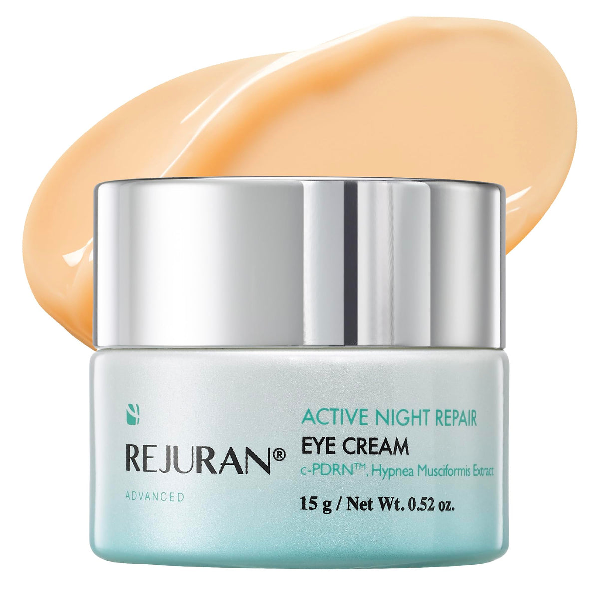 REJURAN Crème Yeux Nuit Avancée – flacon et application nocturne, hydratation intense et revitalisation du regard.
