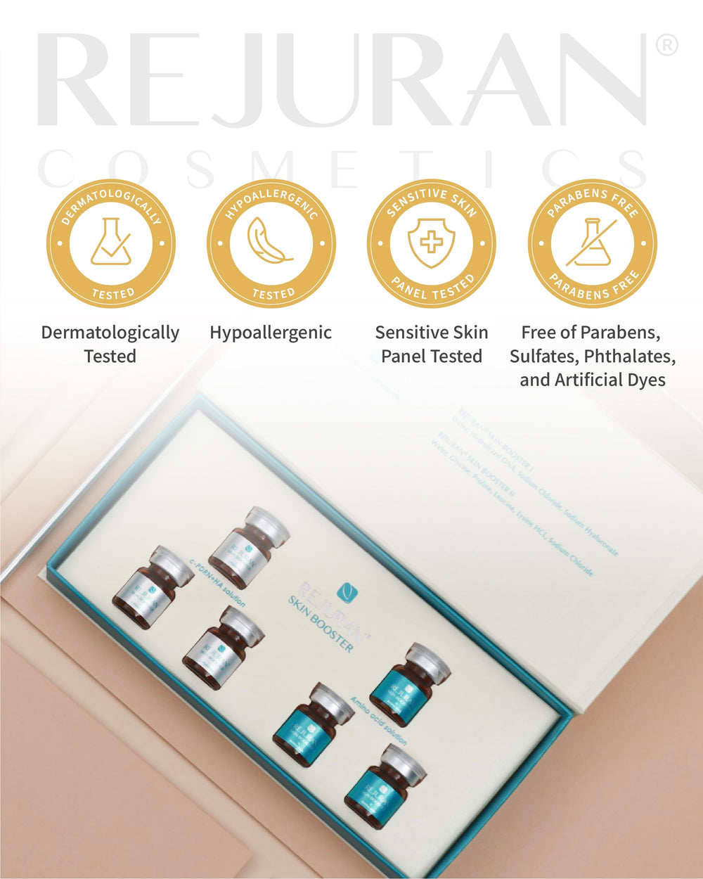 REJURAN Dual Effect Ampoule routine soin quotidien : peau respire et se renouvelle