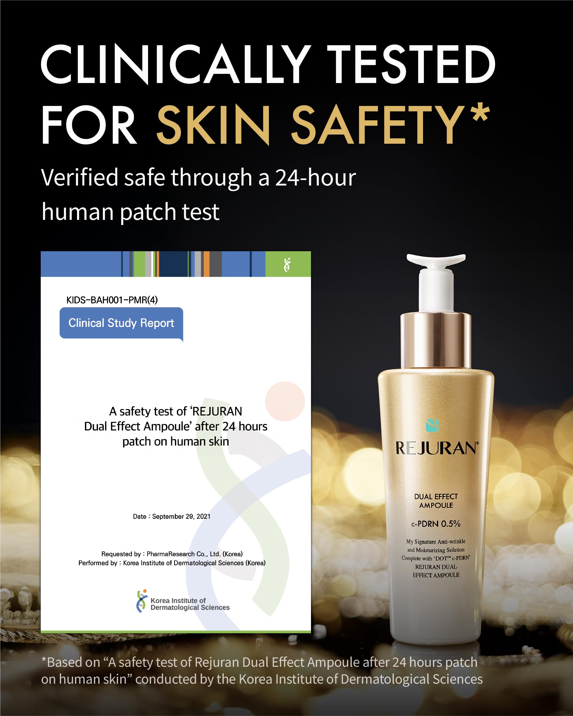REJURAN Dual Effect Ampoule: texture-serum fluide, absorption rapide et douceur cutanée