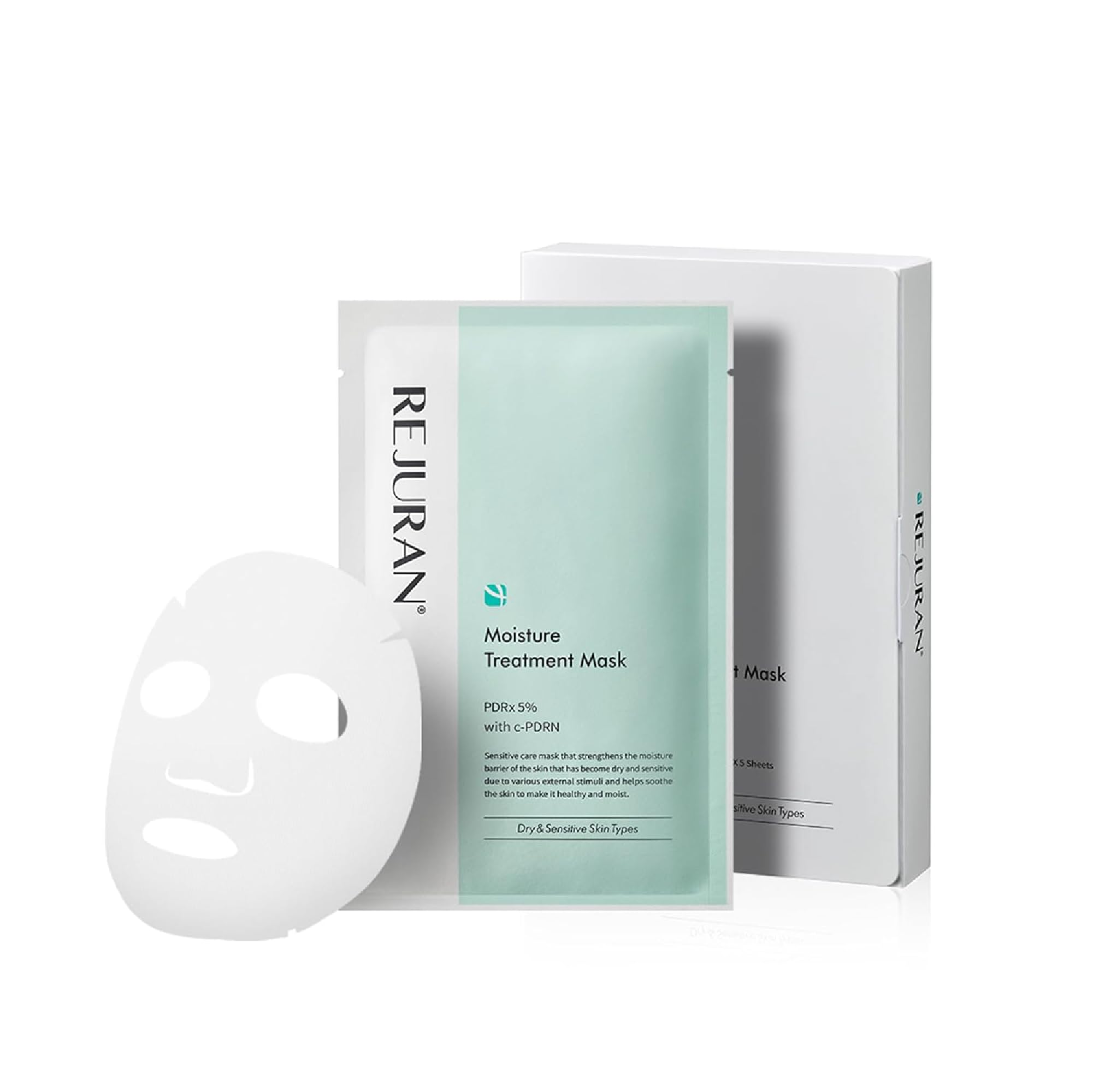 REJURAN Masque Hydratant PDRx — emballage élégant prêt pour votre routine visage