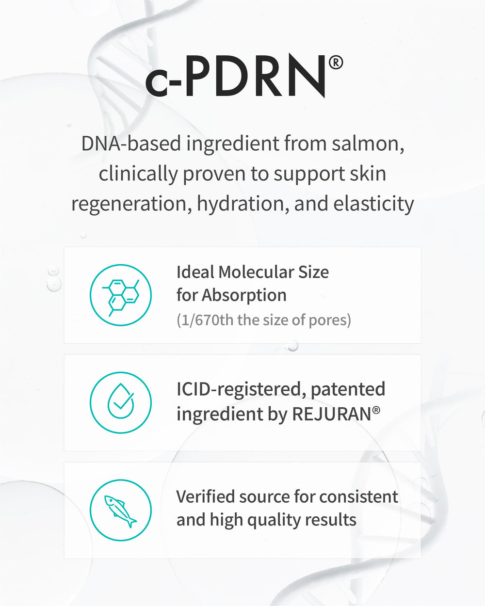 Formulation Purecolla et c-PDRN de REJURAN Perfect V pour élasticité et fermeté