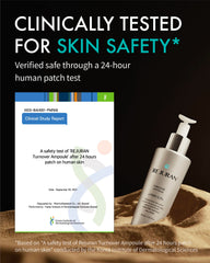 Application du REJURAN Turnover Ampoule sur le visage et le cou