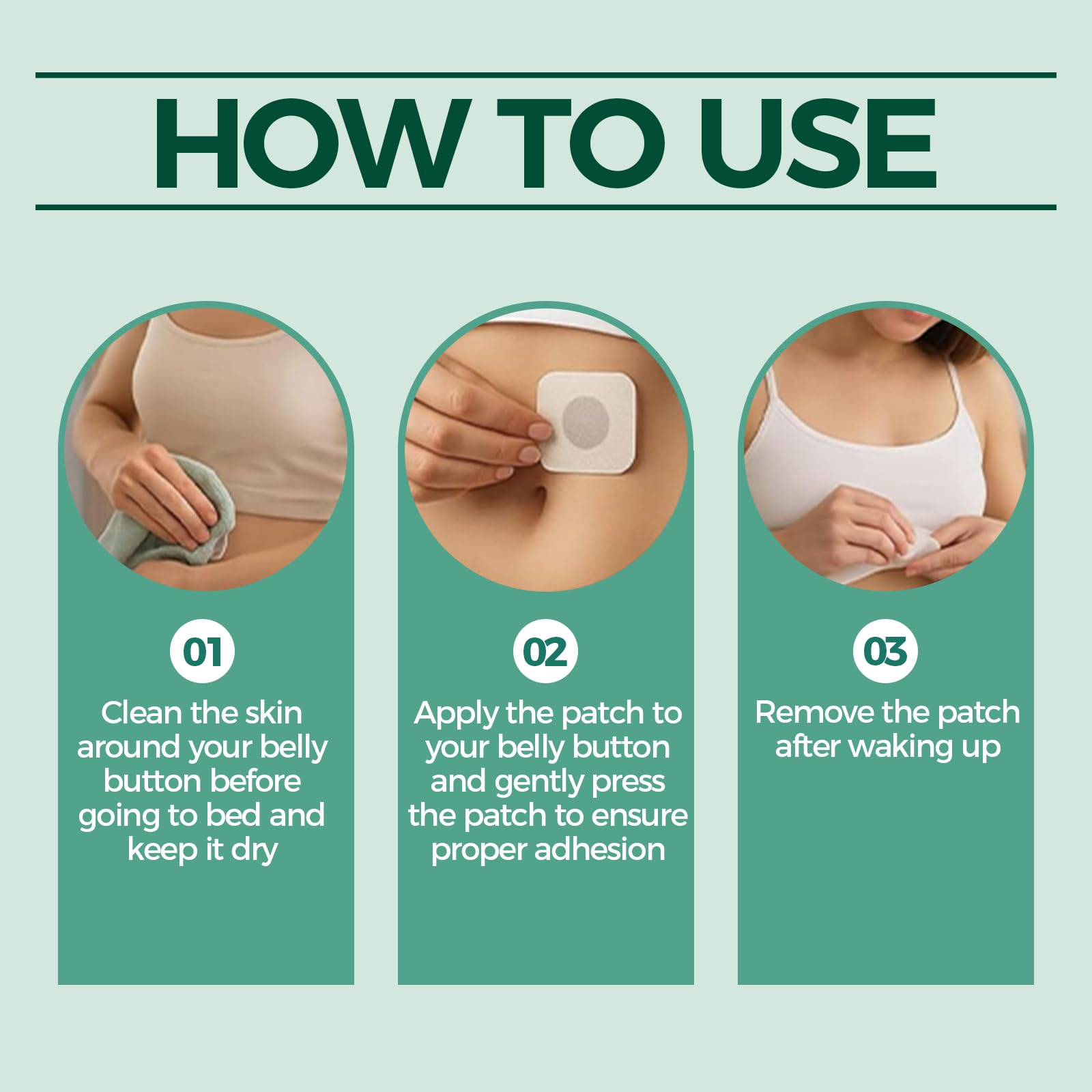 Emballage compact et clair du RejuvaCare OzemPatch pour quatre semaines.