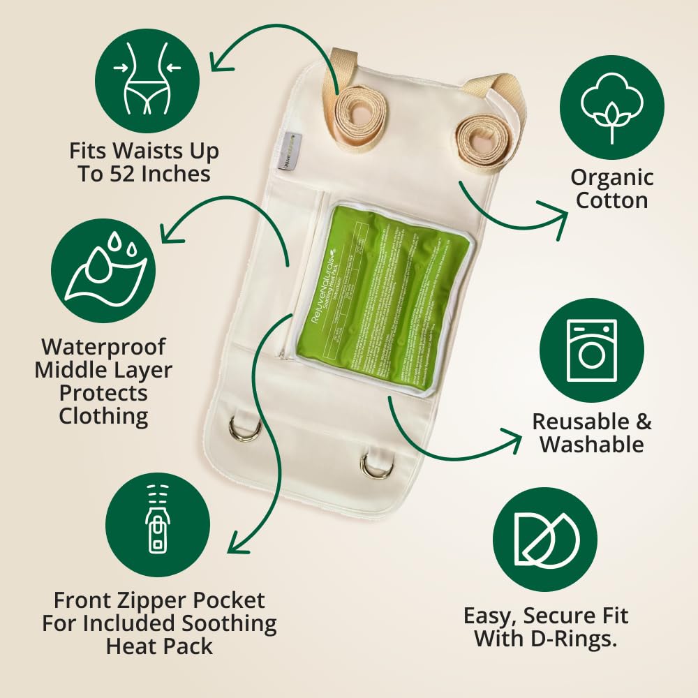 Wrap en coton biologique ajustable RejuveNaturals jusqu'à 52 pouces.
