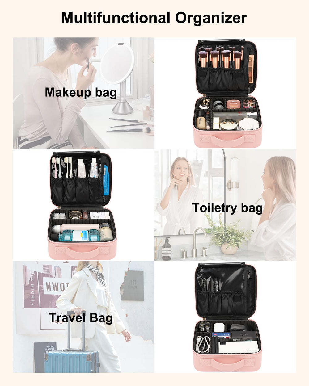Relavel coffret maquillage bijoux et accessoires, solution polyvalente pour objets fragiles.