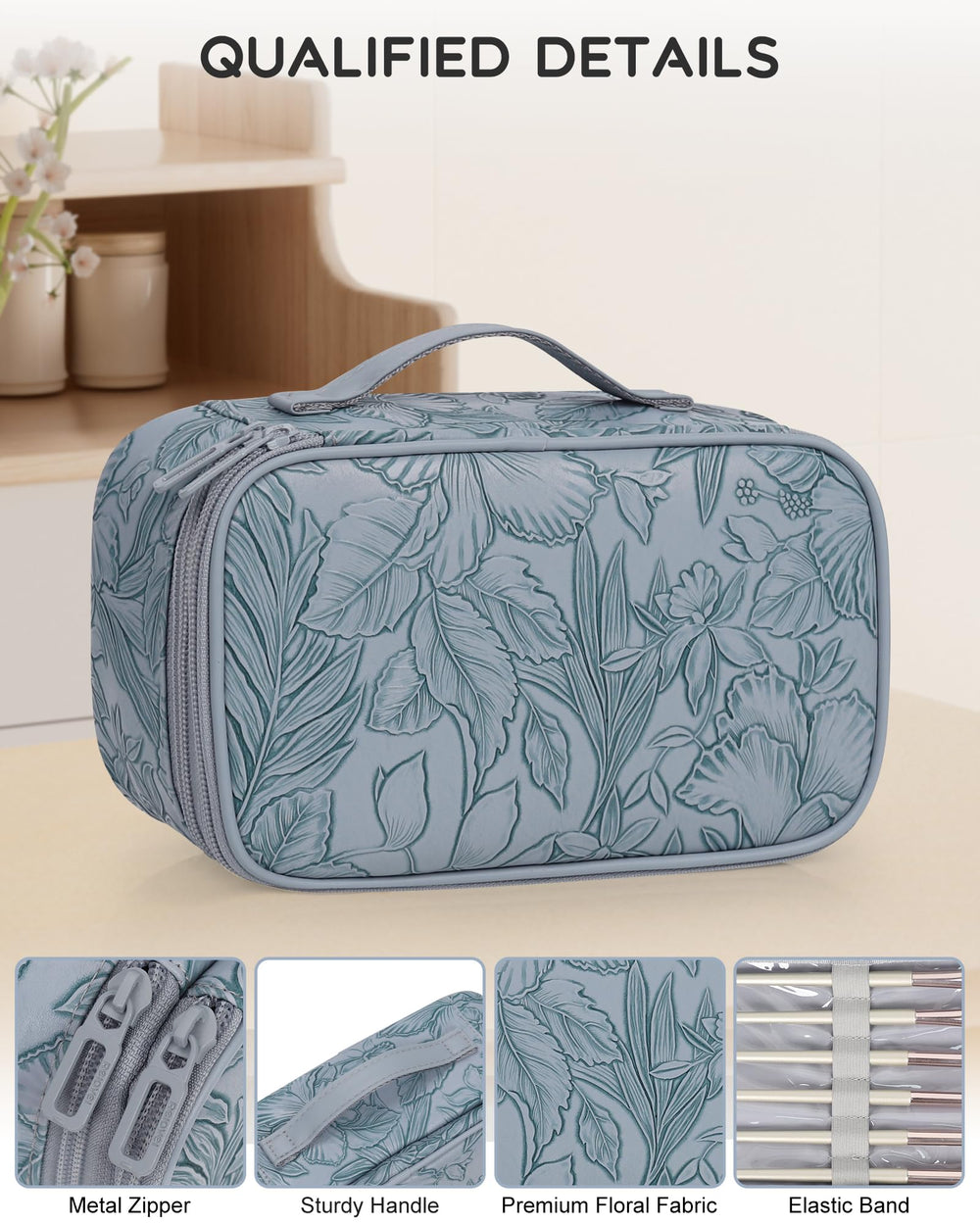 Relavel Flora Butterfly – couche inférieure avec poches mesh et espace pour les produits.