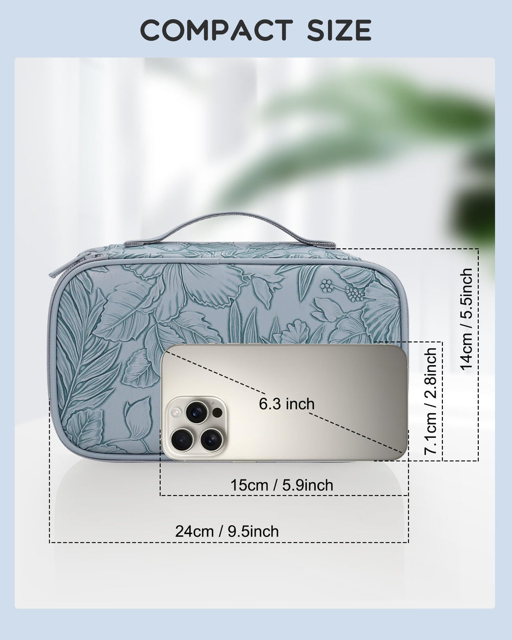Relavel Flora Butterfly – couche supérieure avec bandes elastiques et porte-brosses, rangement organisé.