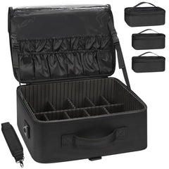 Relavel grand sac de maquillage avec poches amovibles pour un rangement pratique